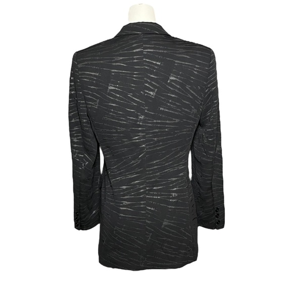 Laurel by Escada Black Blazer Jacket Geometric Pockets Women's Size 38/Medium - Picture 4 of 8